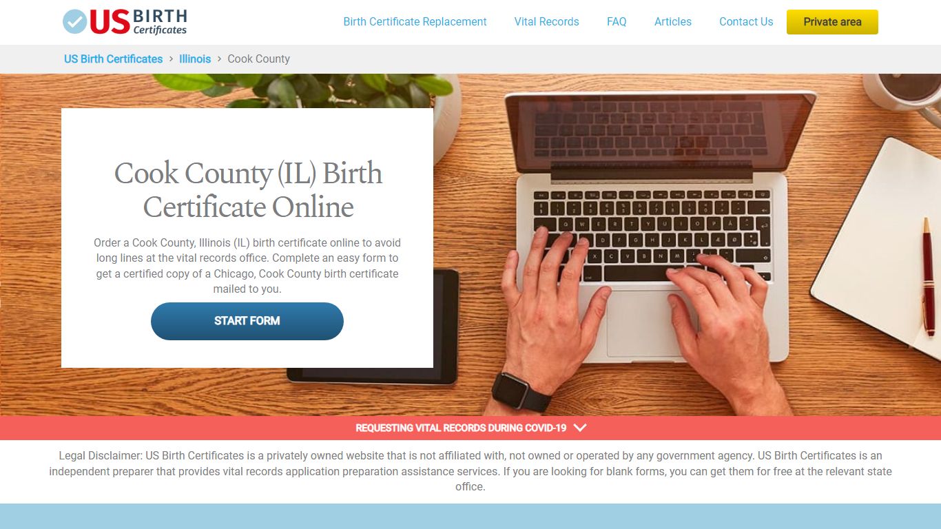 Cook County (IL) Birth Certificate Online - US Birth Certificates