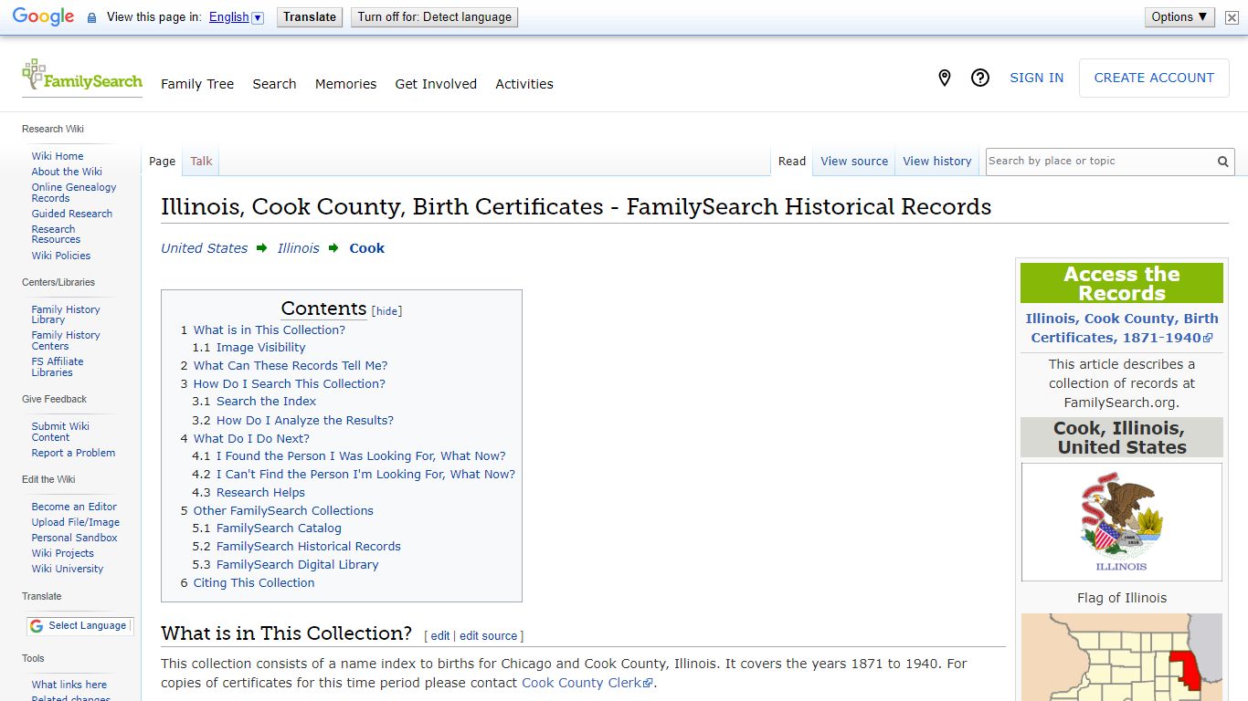 Illinois, Cook County, Birth Certificates - FamilySearch Historical ...