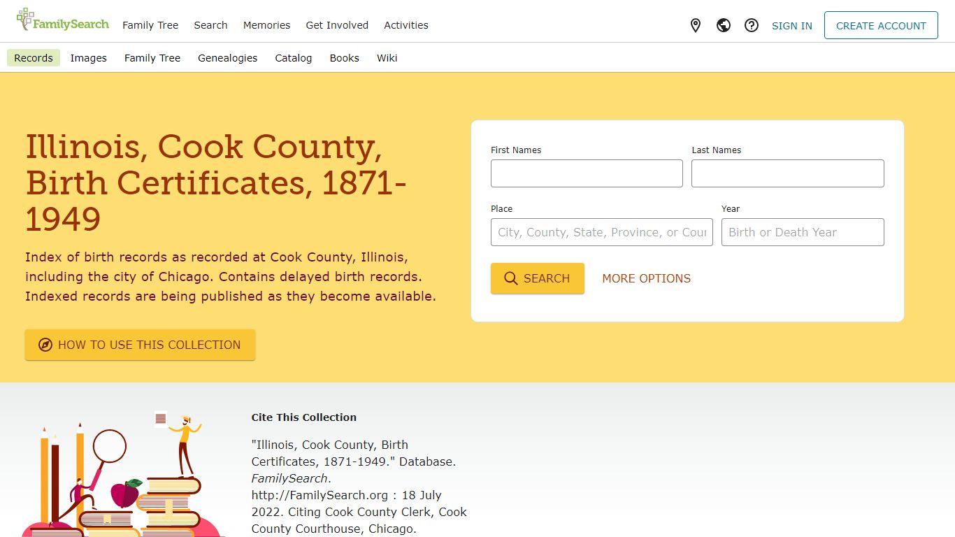 Illinois, Cook County, Birth Certificates, 1871-1949 - FamilySearch